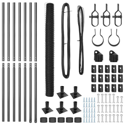 Aita paalujen kanssa Harmaa 1.4 x 10 m