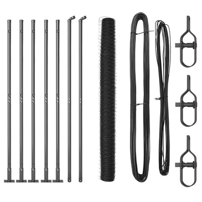 Aita paalujen kanssa Harmaa 1.6 x 10 m