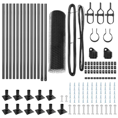 Aita paalujen kanssa Harmaa 0.5 x 25 m