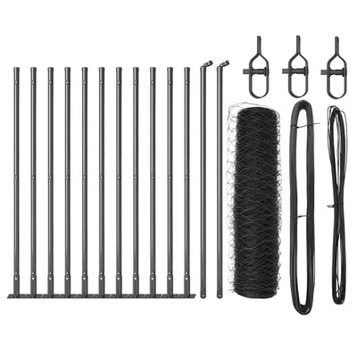 Aita paalujen kanssa Harmaa 0.5 x 25 m