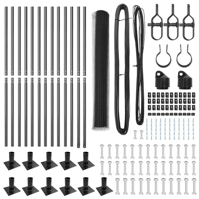 Aita paalujen kanssa Harmaa 0.8 x 25 m