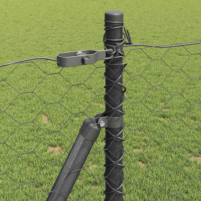 Aita paalujen kanssa Harmaa 0.8 x 25 m