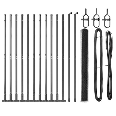 Aita paalujen kanssa Harmaa 1.4 x 25 m