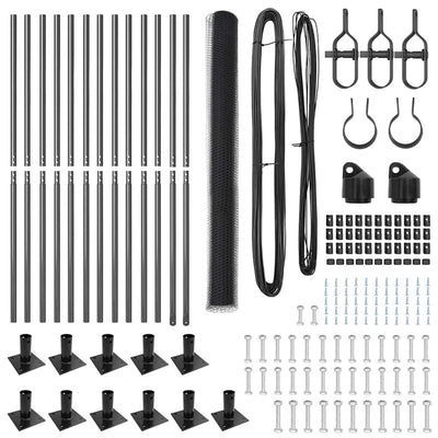 Aita paalujen kanssa Harmaa 1.4 x 25 m