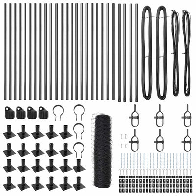 Aita paalujen kanssa Harmaa 0.6 x 50 m
