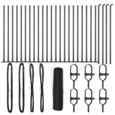 Aita paalujen kanssa Harmaa 0.8 x 50 m