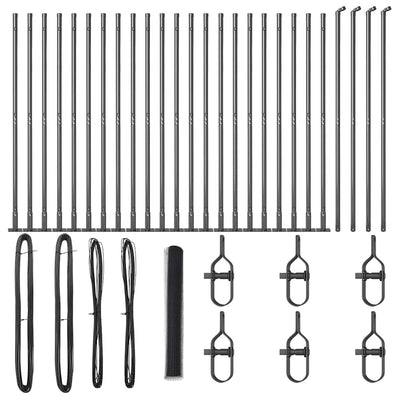 Aita paalujen kanssa Harmaa 1.2 x 50 m