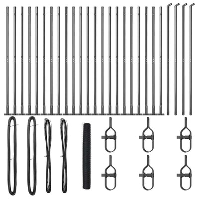 Aita paalujen kanssa Harmaa 1.2 x 50 m
