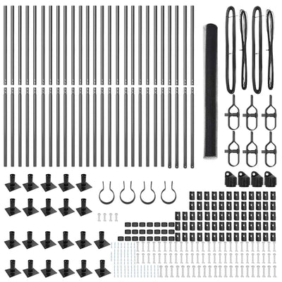 Aita paalujen kanssa Harmaa 1.4 x 50 m