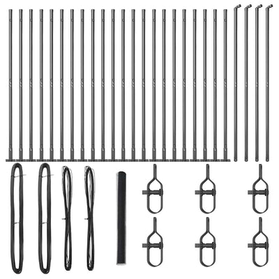 Aita paalujen kanssa Harmaa 1.5 x 50 m