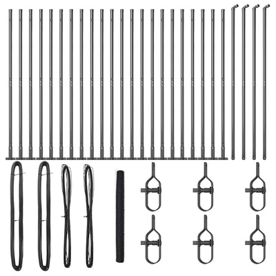 Aita paalujen kanssa Harmaa 1.5 x 50 m