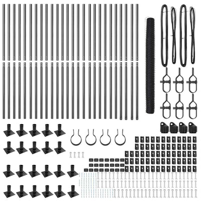 Aita paalujen kanssa Harmaa 1.6 x 50 m