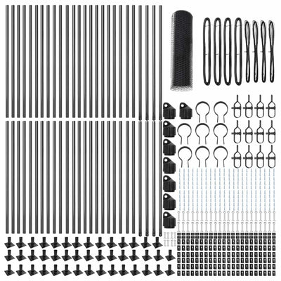 Aita paalujen kanssa Harmaa 0.4 x 100 m