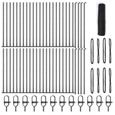 Aita paalujen kanssa Harmaa 0.4 x 100 m