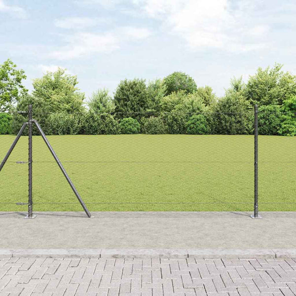 Kuusikulmainen aita betoni perustuksella 100 x 0,8 m Harmaa