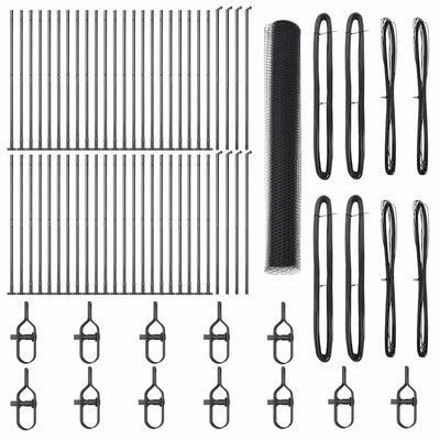 Aita paalujen kanssa Harmaa 1.2 x 100 m