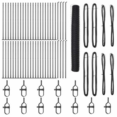 Aita paalujen kanssa Harmaa 1.2 x 100 m