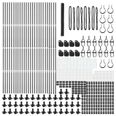 Aita paalujen kanssa Harmaa 1.5 x 100 m