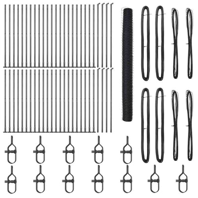 Aita paalujen kanssa Harmaa 1.5 x 100 m