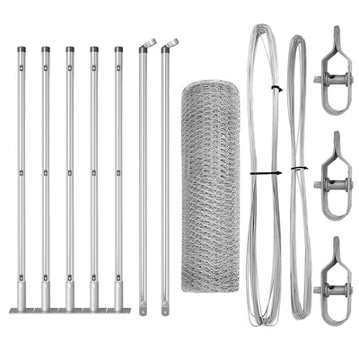 Aita paalujen kanssa Hopea 0,4 x 10 m