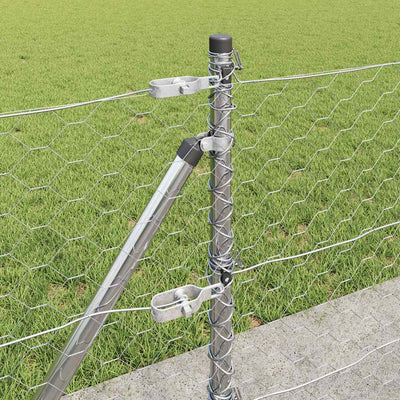 Aita paalujen kanssa Hopea 0,4 x 10 m