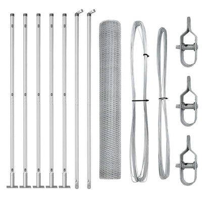 Aita paalujen kanssa Hopea 0.8 x 10 m