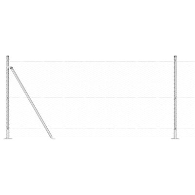 Aita paalujen kanssa Hopea 0.8 x 10 m