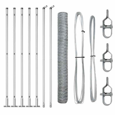 Aita paalujen kanssa Hopea 0.8 x 10 m