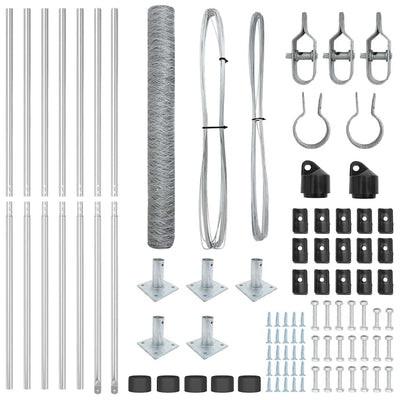 Aita paalujen kanssa Hopea 0.8 x 10 m