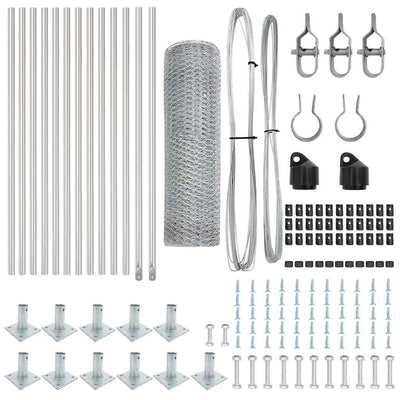 Aita paalujen kanssa Hopea 0.5 x 25 m