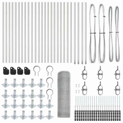 Aita paalujen kanssa Hopea 0.5 x 50 m
