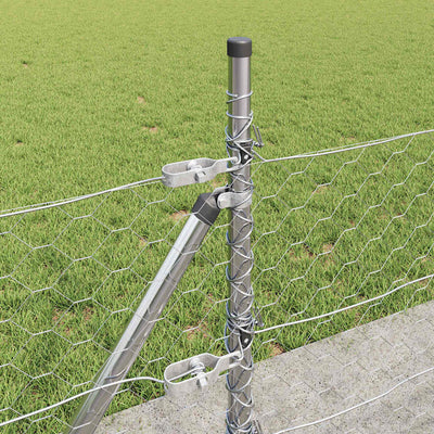 Aita paalujen kanssa Hopea 0.5 x 50 m