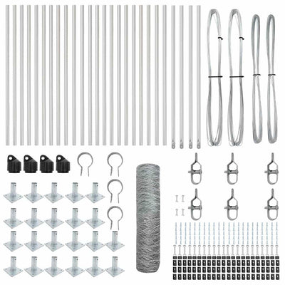 Aita paalujen kanssa Hopea 0.5 x 50 m