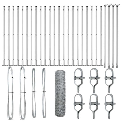 Aita paalujen kanssa Hopea 0.6 x 50 m