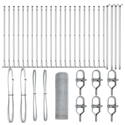 Aita paalujen kanssa Hopea 0.8 x 50 m