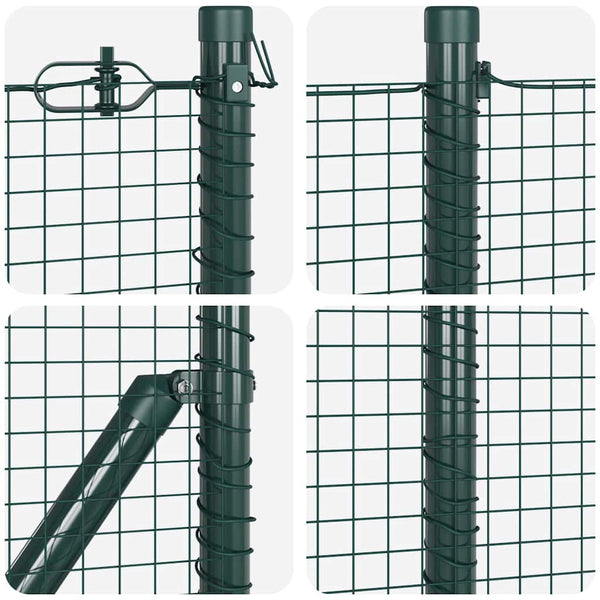 Kehitetty liitetty langoittain 10 x 0,5 m PVC-pinnoitettu teräs