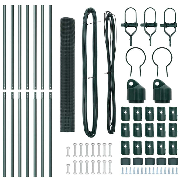 Kehitetty liitetty langoittain 10 x 1,2 m PVC-pinnoitettu teräs