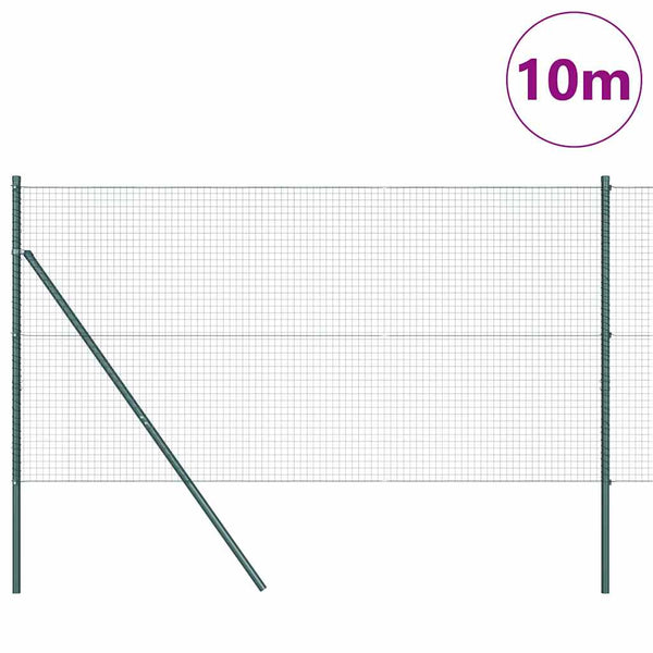 Kehitetty liitetty langoittain 10 x 1,2 m PVC-pinnoitettu teräs