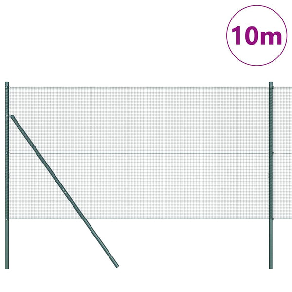 Kehitetty liitetty langoittain 10 x 1,4 m PVC-pinnoitettu teräs
