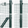 Kehitetty liitetty langoittain 10 x 1,5 m PVC-pinnoitettu teräs