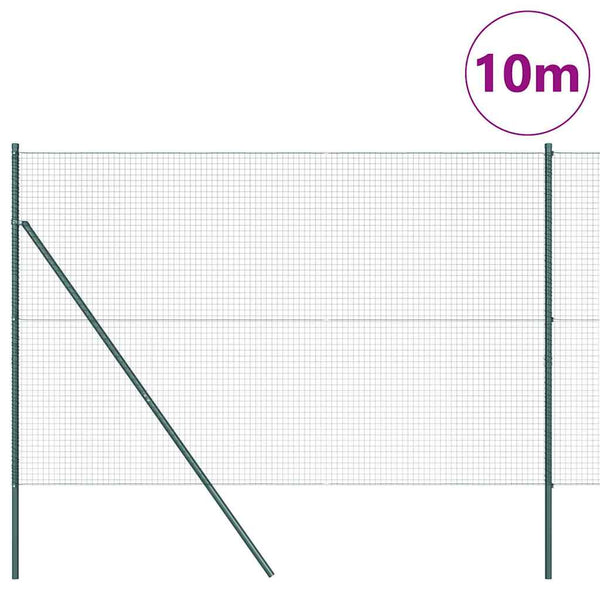 Kehitetty liitetty langoittain 10 x 1,6 m PVC-pinnoitettu teräs
