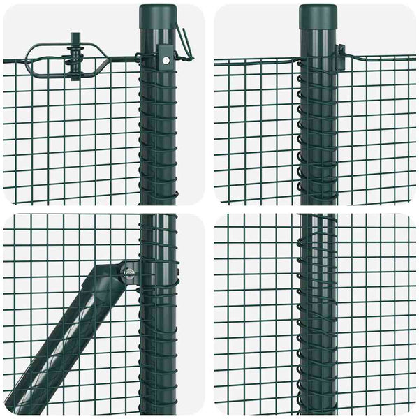 Kehitetty liitetty langoittain 25 x 0,5 m PVC-pinnoitettu teräs