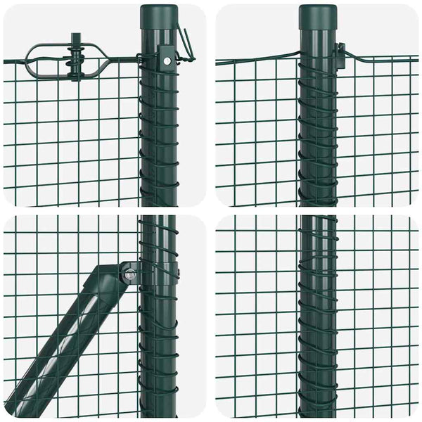 Kehitetty liitetty langoittain 25 x 0,8 m PVC-pinnoitettu teräs