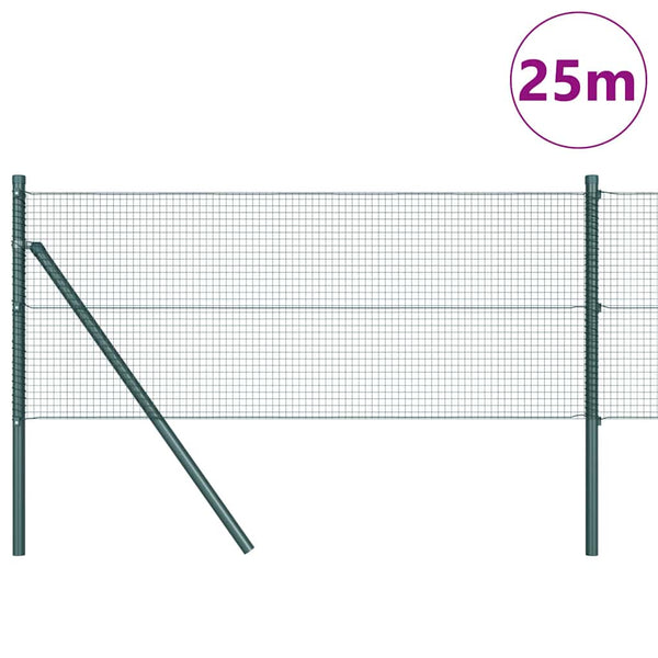 Kehitetty liitetty langoittain 25 x 0,8 m PVC-pinnoitettu teräs