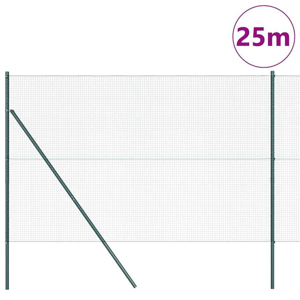 Kehitetty liitetty langoittain 25 x 1,5 m PVC-pinnoitettu teräs