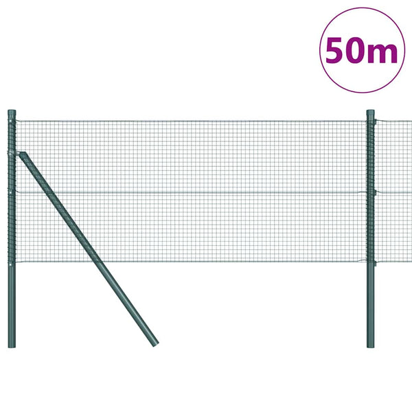 Kehitetty liitetty langoittain 50 x 0,6 m PVC-pinnoitettu teräs