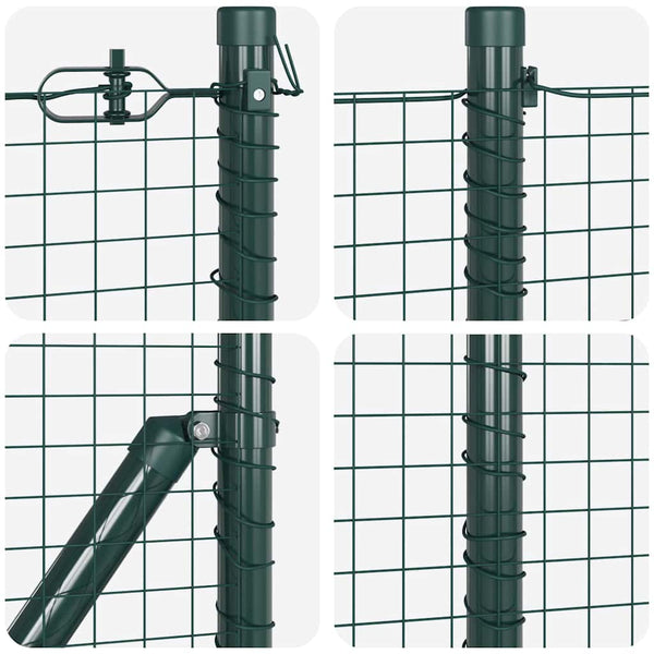 Kehitetty liitetty langoittain 100 x 0,4 m Vihreä Verkko