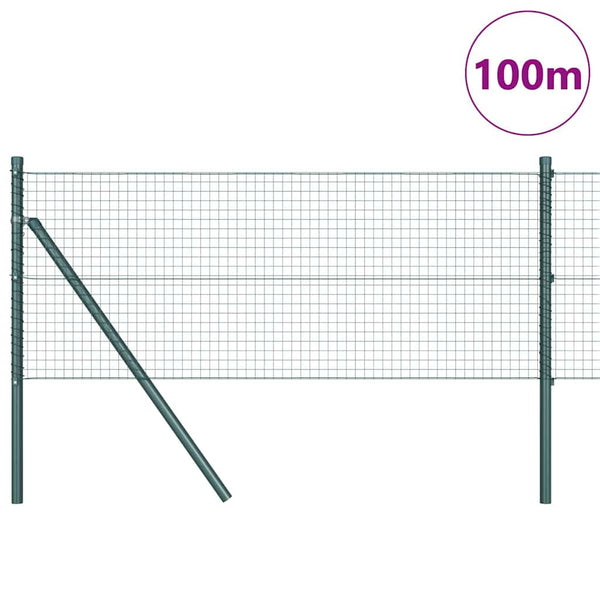 Kehitetty liitetty langoittain 100 x 0,8 m Vihreä Verkko