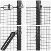 Kehitetty liitetty langoittain 10 x 1 m PVC-pinnoitettu teräs