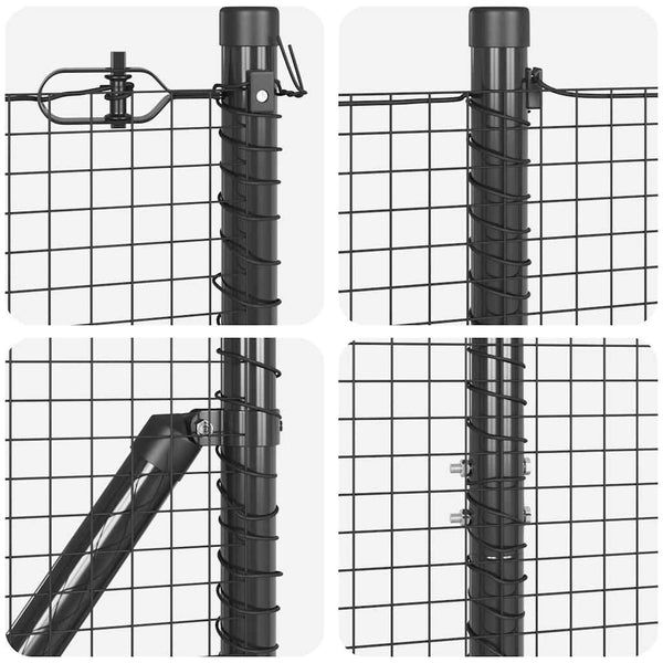Kehitetty liitetty langoittain 25 x 1,2 m PVC-pinnoitettu teräs
